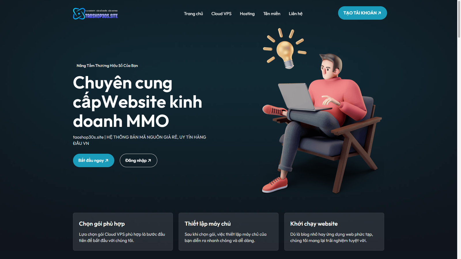 Web tạo shop có đầy đủ các chức năng giao diện đẹp