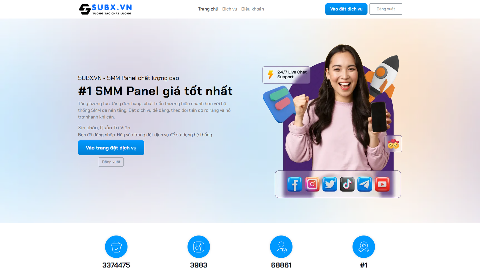 [ SMM ] Source Code Smmv2 Full Tự Động - Child Panel Con Cháu