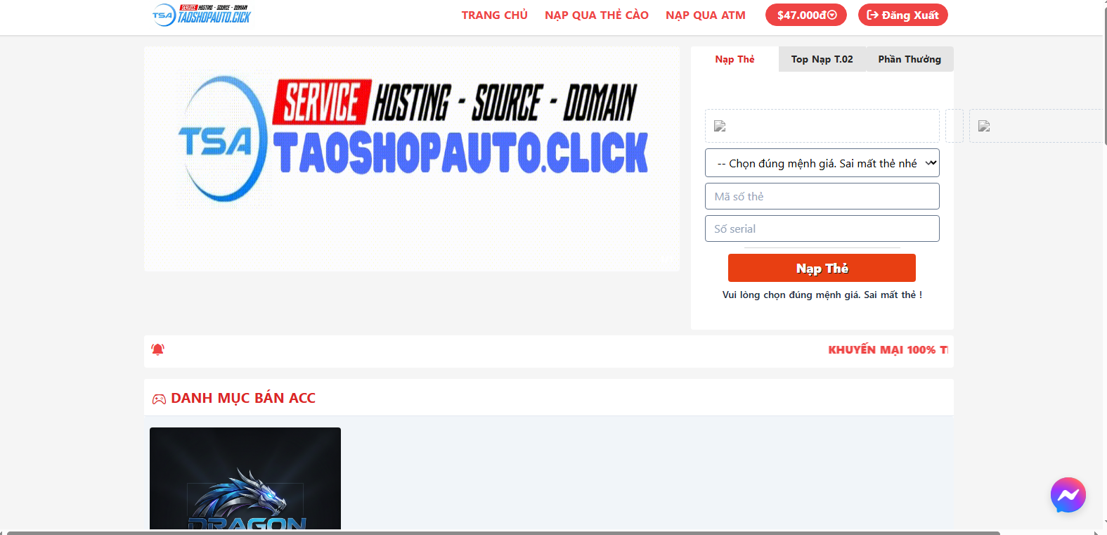 Mã Nguồn Bán Tài Khoản Roblox Thế Hệ Mới