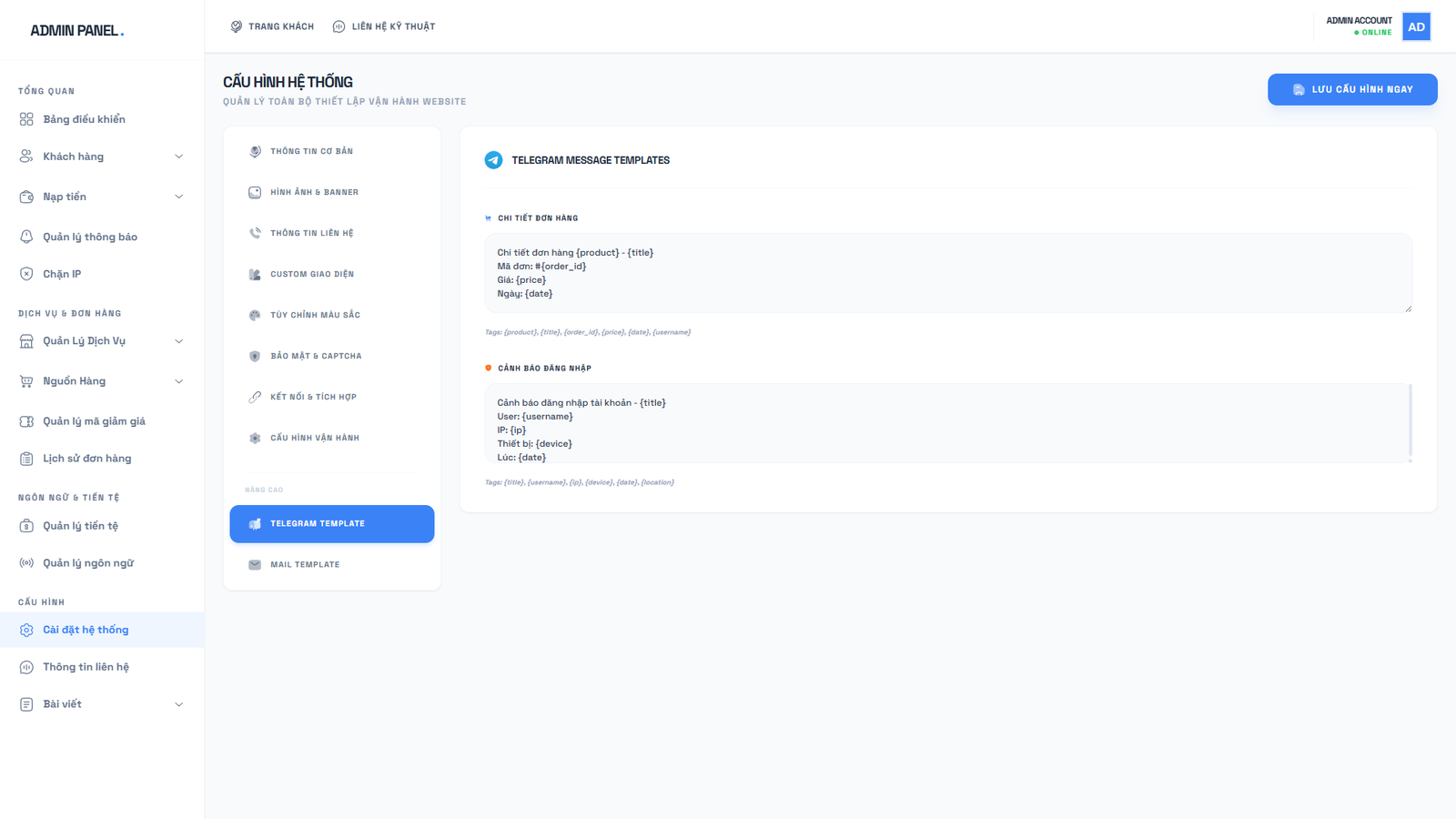 [SHOP CLONE] Shop Tài Khoản Premium - Clone Mail Via - Nguyên Liệu Ads Tự Động
