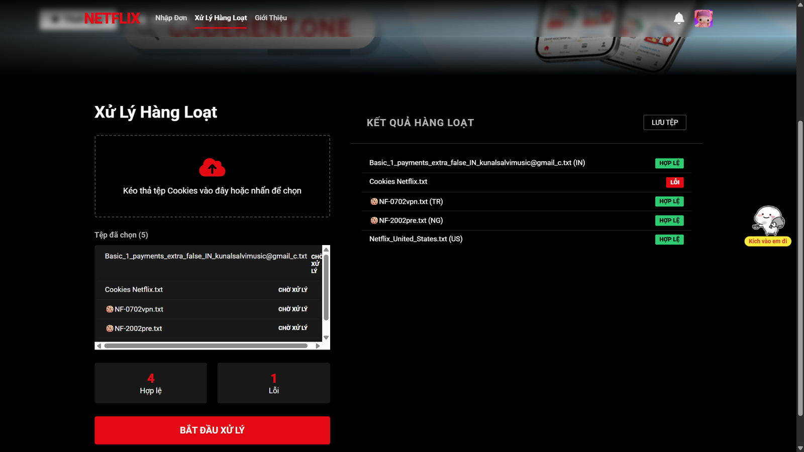 [ UTILITIES ] Mã Nguồn Website Check Thông Tin Cookie Netflix