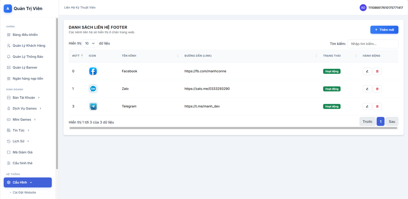 [SHOP NICK] SHOP ACC GAME TỰ ĐỘNG - DỊCH VỤ ĐA GAME