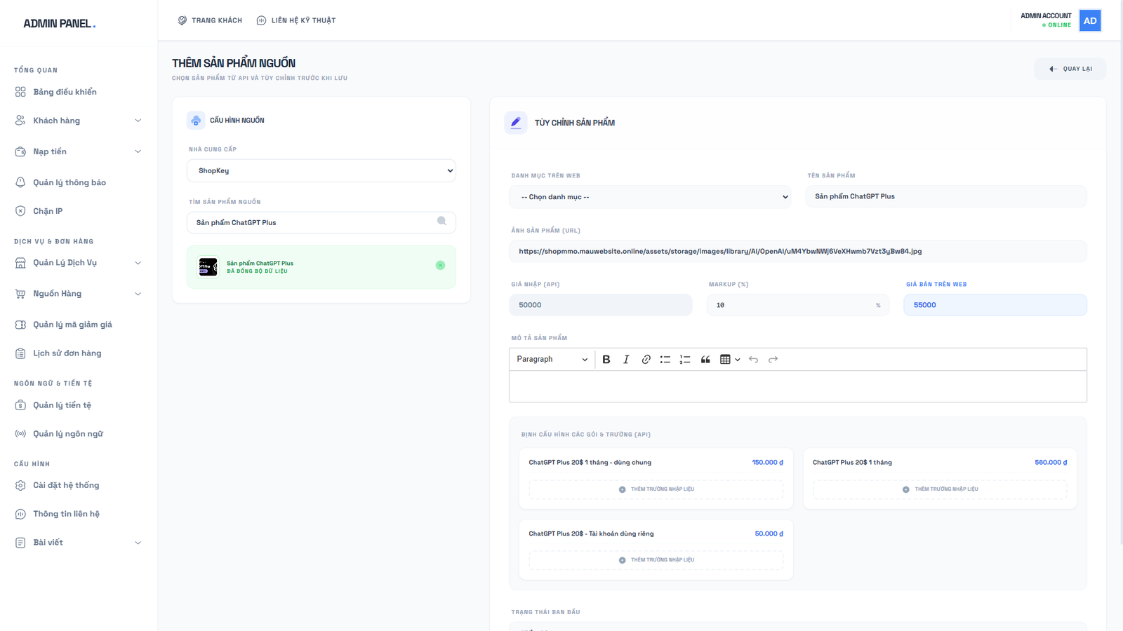 [SHOP CLONE] Shop Tài Khoản Premium - Clone Mail Via - Nguyên Liệu Ads Tự Động