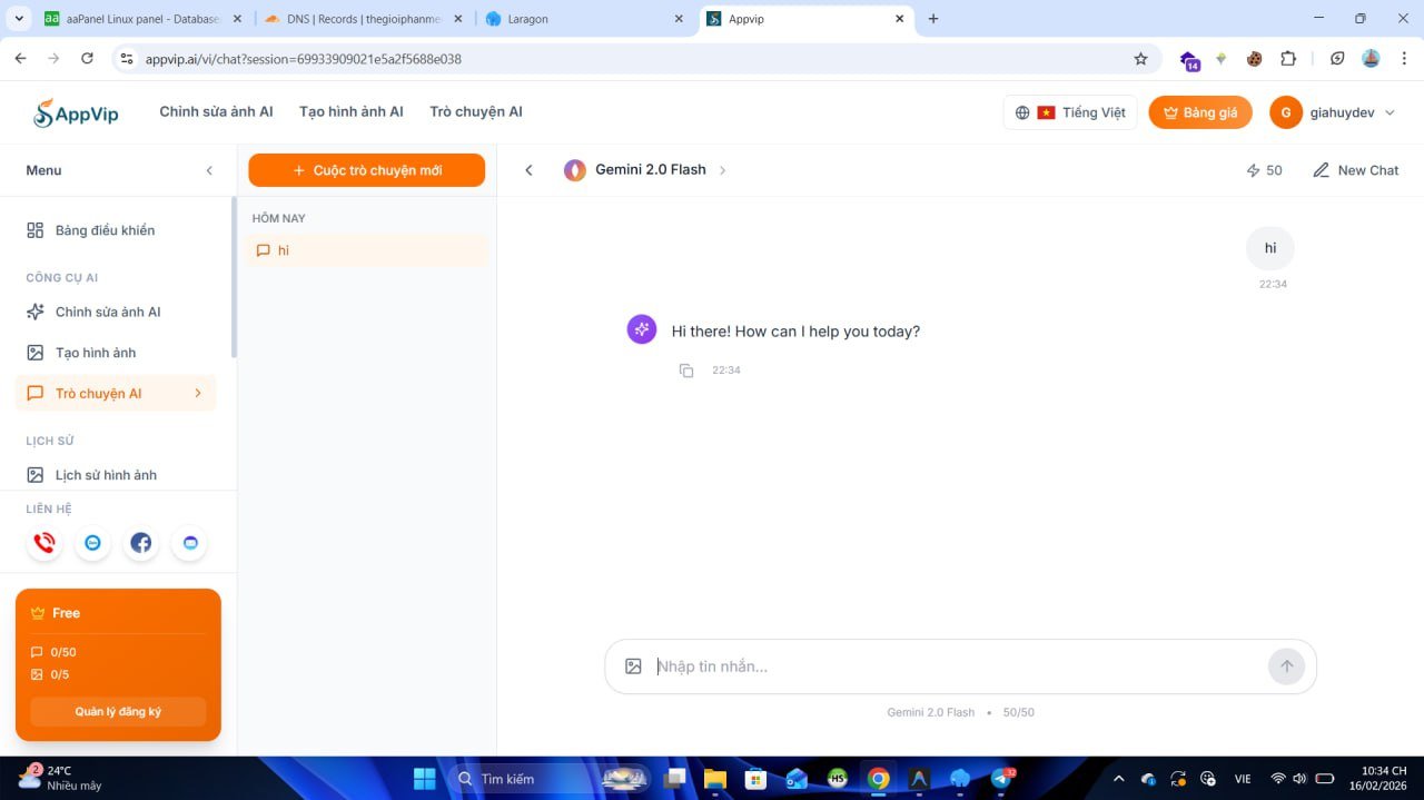 Code Tạo Ảnh Bằng Gemini Nhiều Model , Nhắn Tin Với Ai Chat Update Mới Nhất