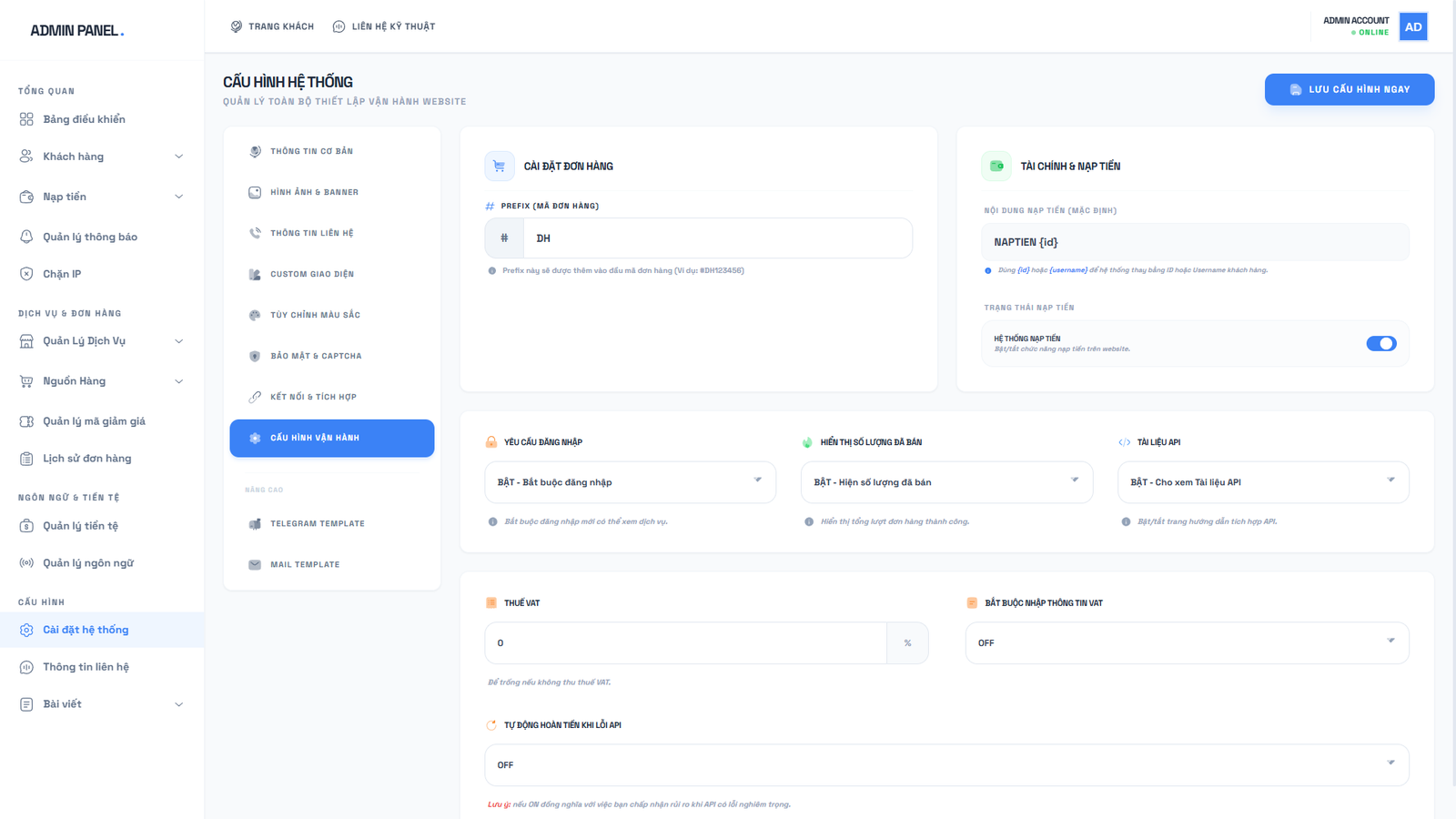 [SHOP CLONE] Shop Tài Khoản Premium - Clone Mail Via - Nguyên Liệu Ads Tự Động