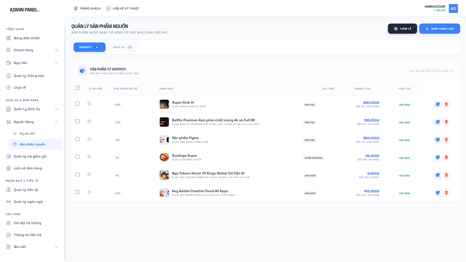 [SHOP CLONE] Shop Tài Khoản Premium - Clone Mail Via - Nguyên Liệu Ads Tự Động