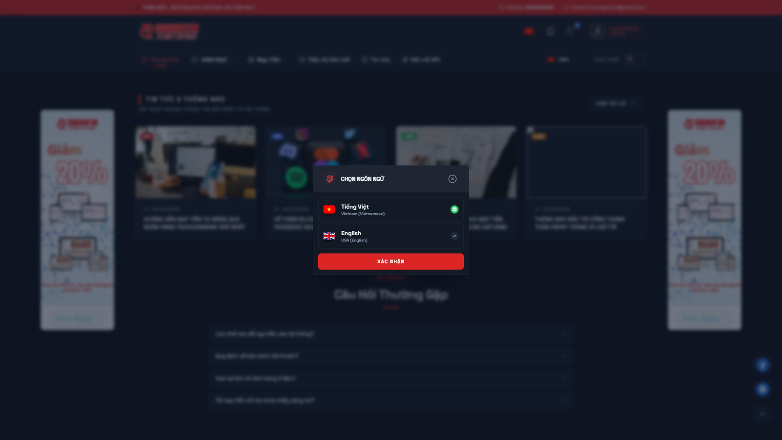 [SHOP CLONE] Shop Tài Khoản Premium - Clone Mail Via - Nguyên Liệu Ads Tự Động