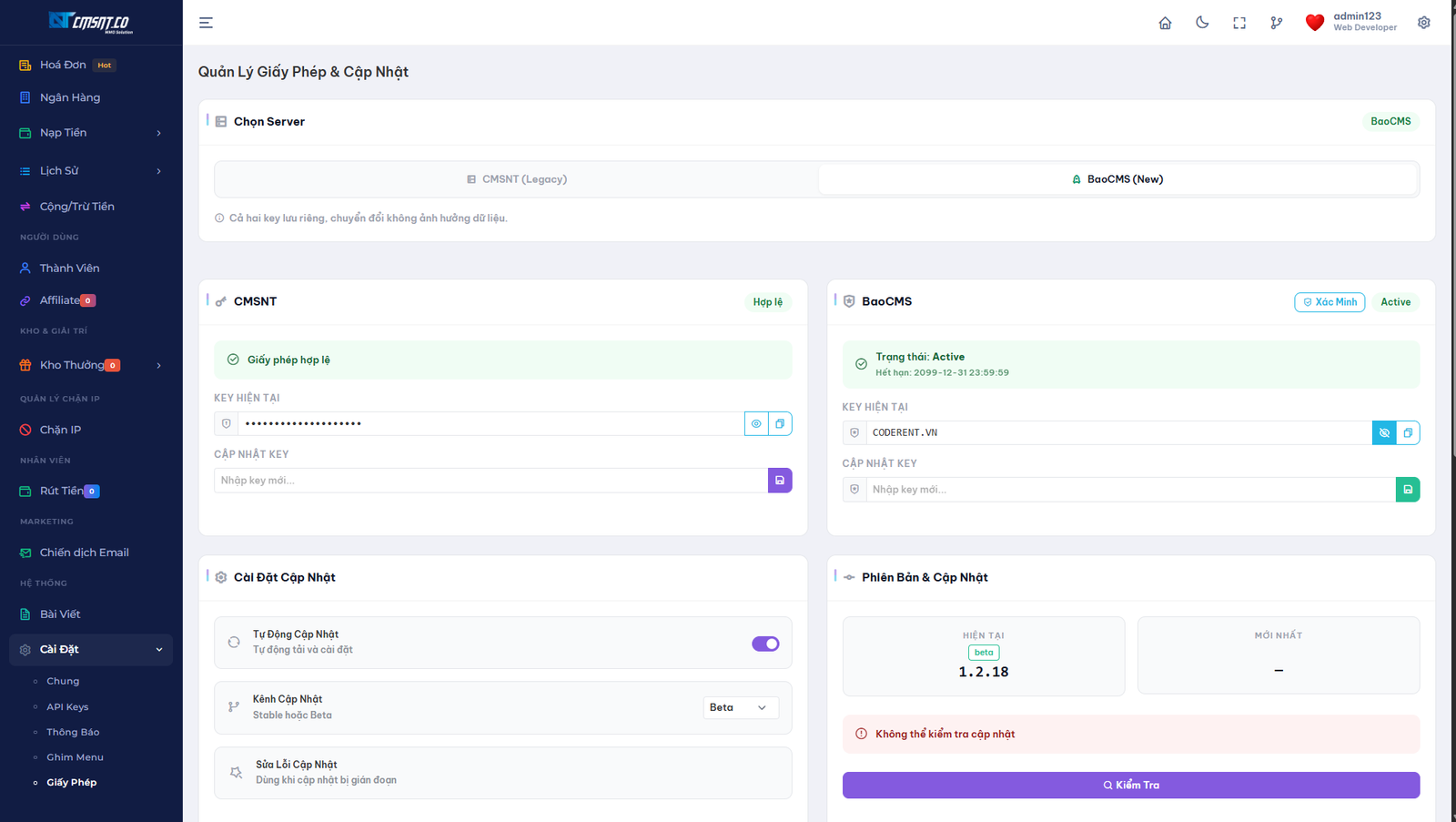 [SHOPNICK3 - CMSNT] Thiết kế website bán nick game mới nhất