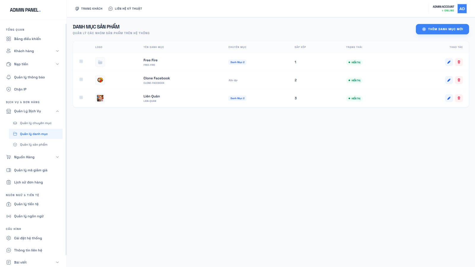 [SHOP CLONE] Shop Tài Khoản Premium - Clone Mail Via - Nguyên Liệu Ads Tự Động