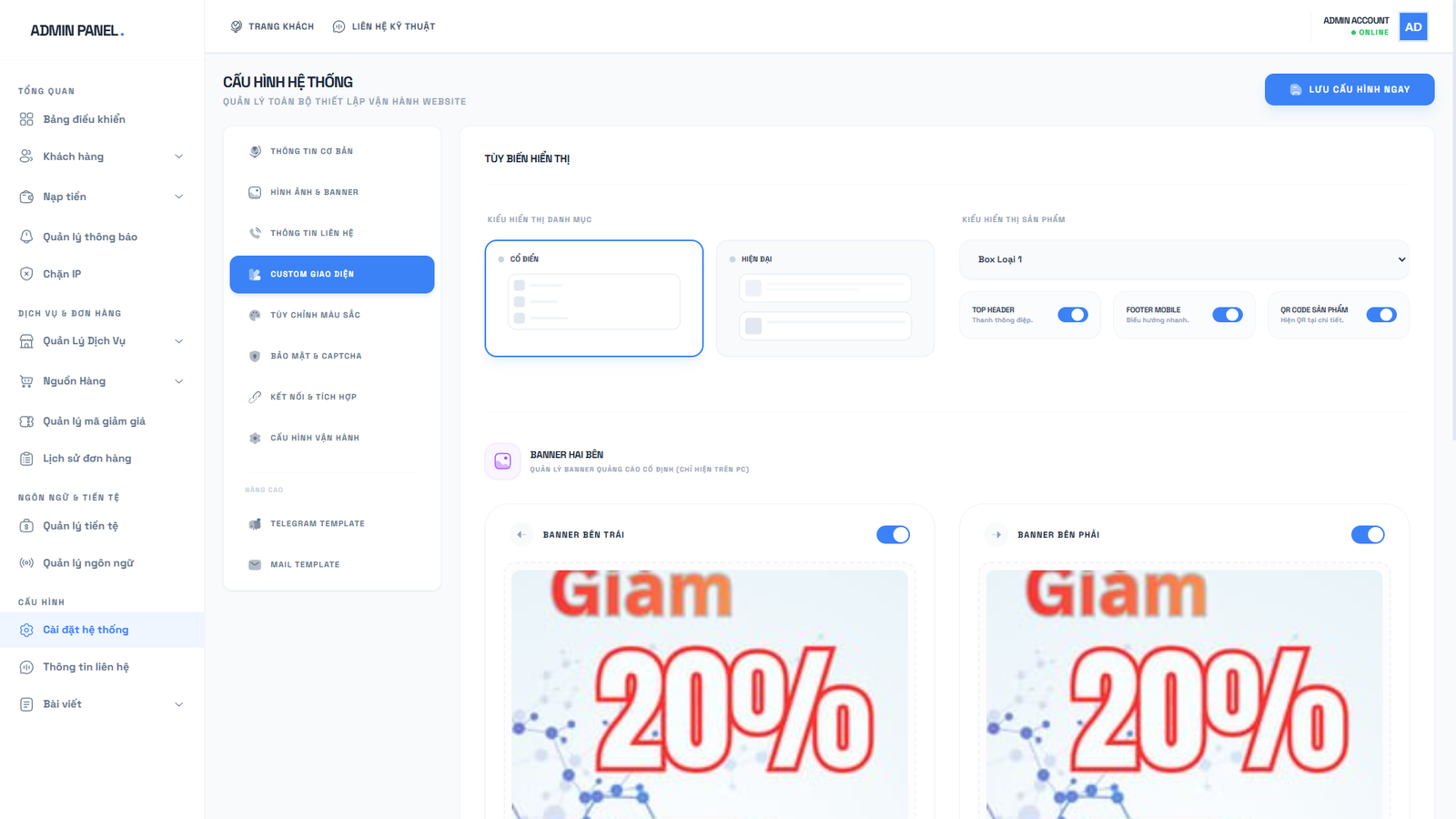 [SHOP CLONE] Shop Tài Khoản Premium - Clone Mail Via - Nguyên Liệu Ads Tự Động