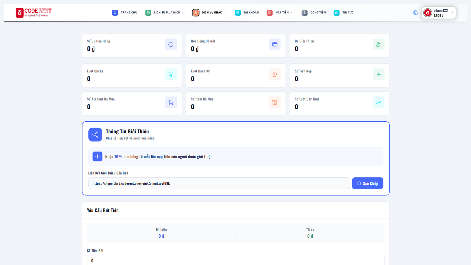 [SHOPNICK3 - CMSNT] Thiết kế website bán nick game mới nhất