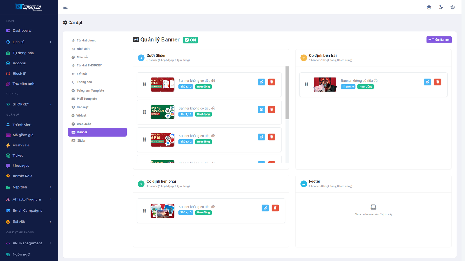 [SHOPKEY 1.2.2] Tạo website bán tài khoản Premium, bán tài khoản digital