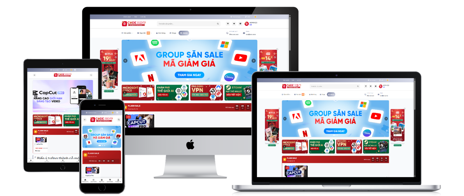 [SHOPKEY 1.2.2] Tạo website bán tài khoản Premium, bán tài khoản digital